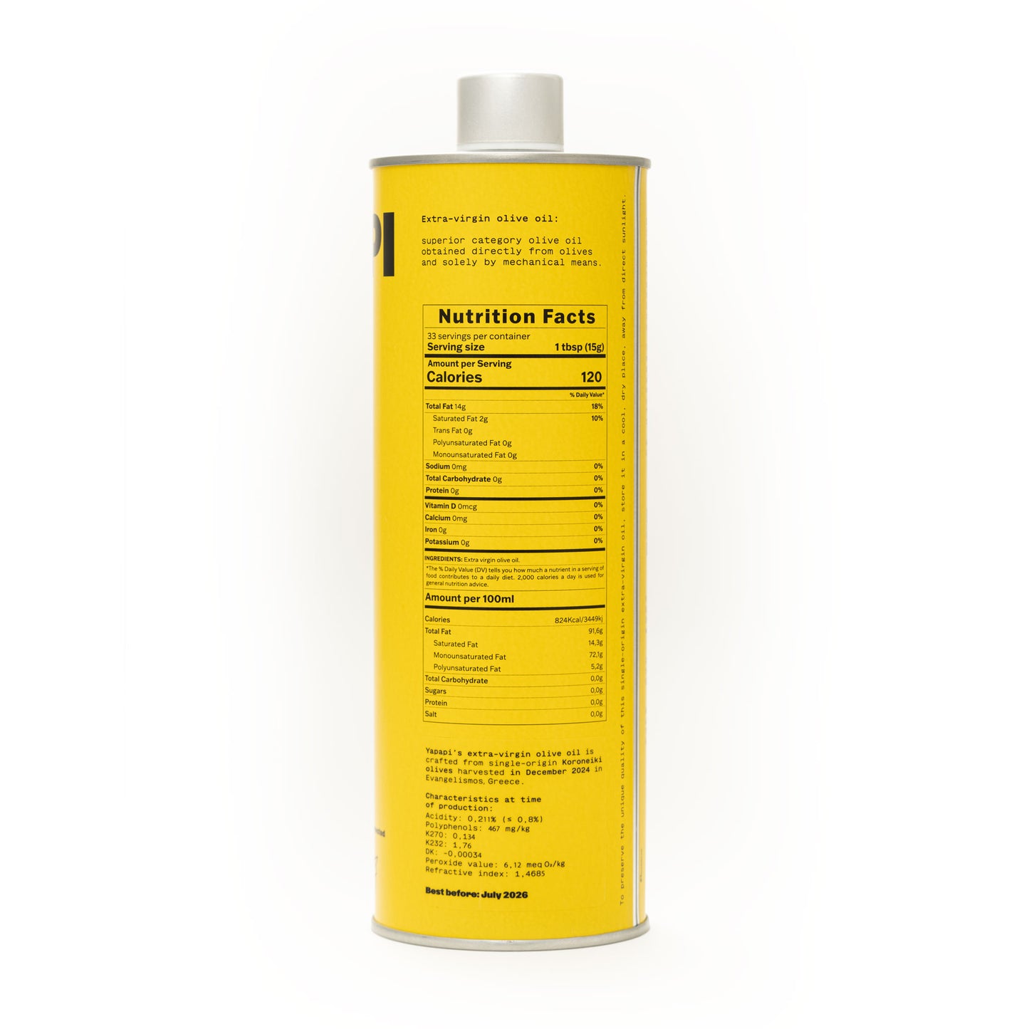 Yapapi Extra Natives Olivenöl 500ml