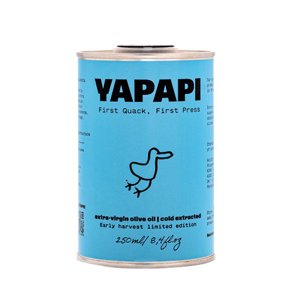 Yapapi Früh geerntetes, sortenreines natives Olivenöl (aggourelaio)  extra 250 ml Ernte 2025